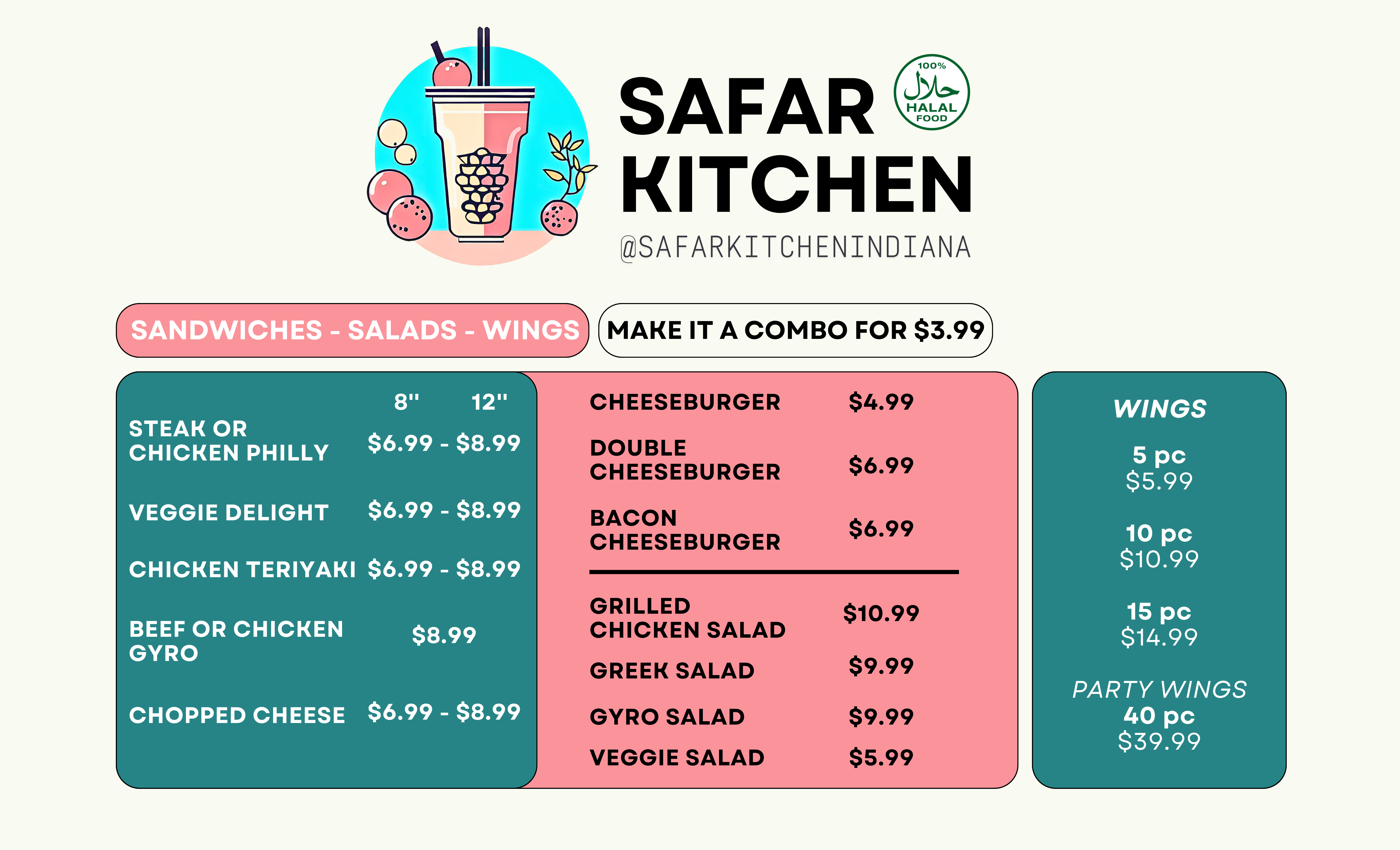Menu Page 1